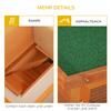 Two-Tier Rabbit Hutch, Wooden Outdoor Pet Cage, with Opening Top