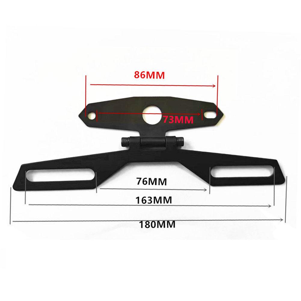 Motorcycle License Plate Bracket Taillight Mount Support Folding Number Plate Frame Holder Mount Universal Motorbike Accessories
