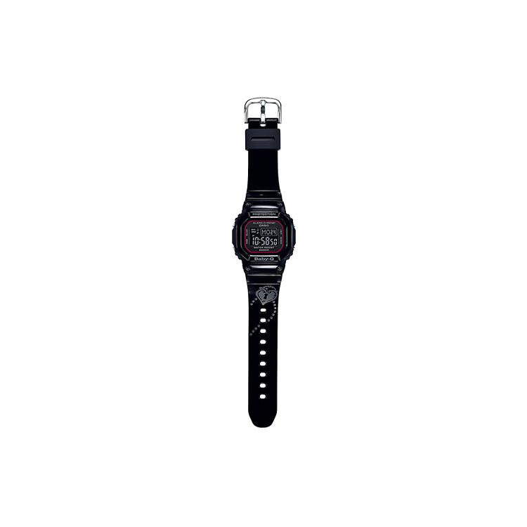 CASIO Quartz Movement Resin Strap Watch Unisex Black Dial SLV-18B-1