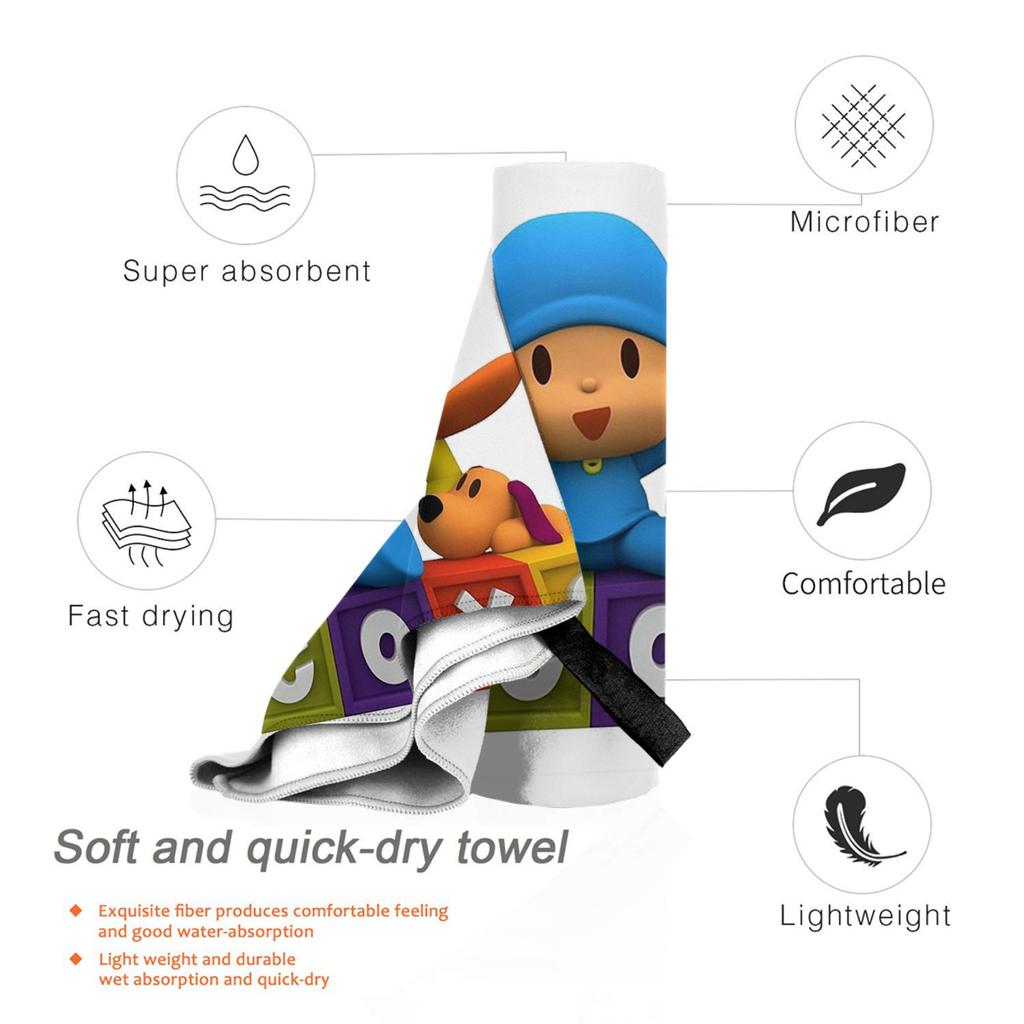 Pocoyo Strandtuch Weiche Mikrofaser Schnelltrocknend Saugfähig Schnelle Handtücher Für Yoga