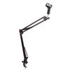NB35 Microphone Stand Adjustable Mic Suspension Arm Stand with 3 8in To 5 8in Screw Adapter Clip Shock Mount