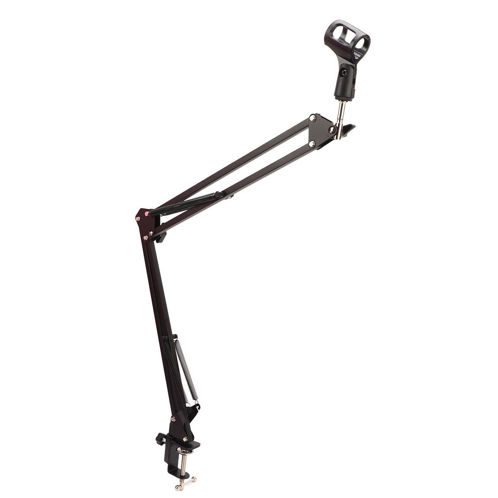 NB35 Microphone Stand Adjustable Mic Suspension Arm Stand with 3 8in To 5 8in Screw Adapter Clip Shock Mount