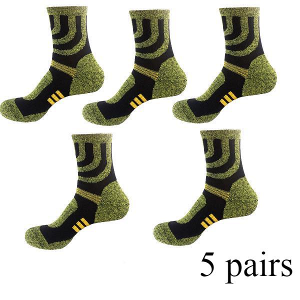 

1/5 пары спортивных махровых носков Coolmax, впитывающих пот, цветных, для фитнеса, бадминтона, тенниса, велосипеда, бега, футбола, компрессионных носков One size