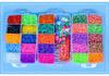 Kit Braccialetti Fai-da-te con 15.000 Elastici Arcobaleno per Bambini - Set Creativo Educativo a Tre Strati