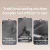 1Pc Rechargeable Vacuum Packaging Machine, Household Small Fully Automatic Dual-Pump Double-Sealing Freshness Preservation Vacuum Sealing Machine