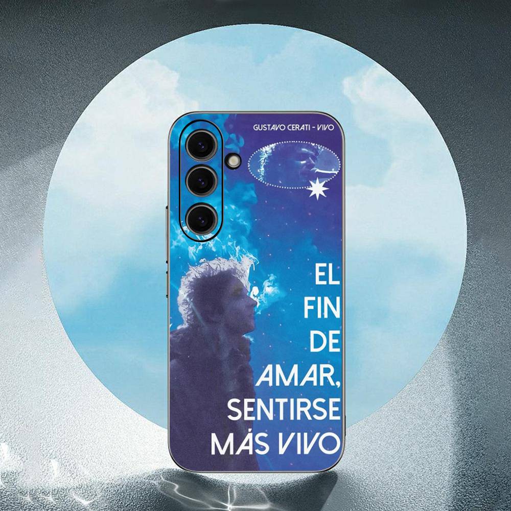 G-Gustavo-C O-Cerati For Samsung Galaxy S25 S24 S23 Ultra S22 S21 Plus S20 Black Soft Silicone Protective Case