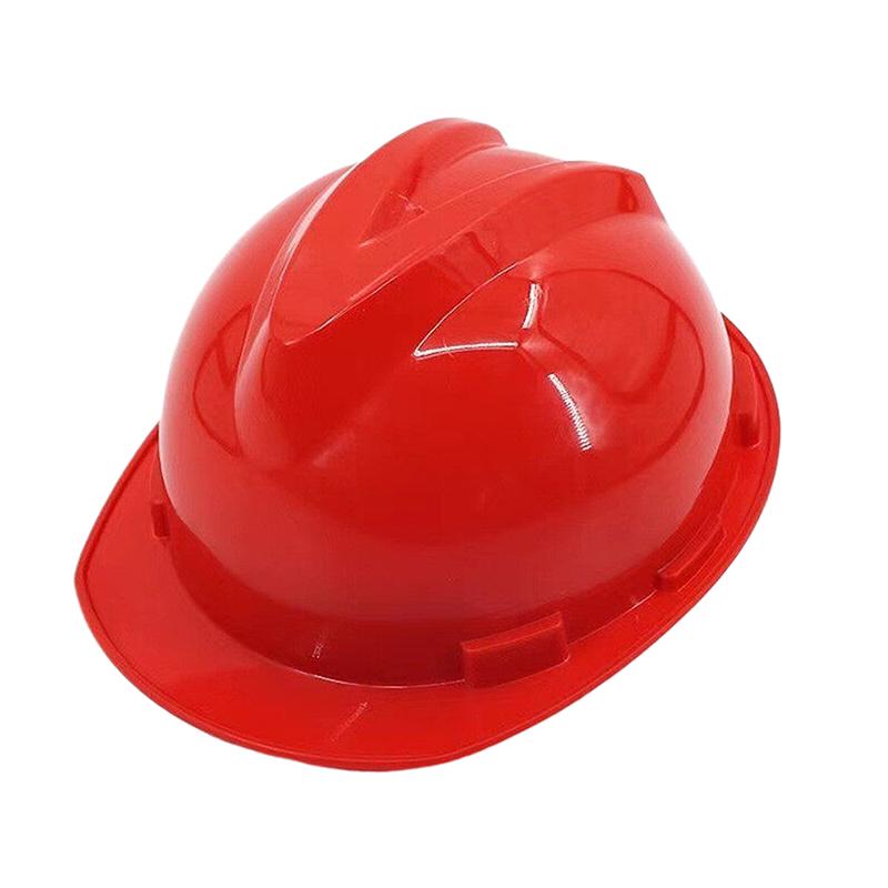 Capacete de Segurança PE em Forma de V Ajustável Fácil de Notar Para Trabalhadores da Construção Capacete Protetor Resistente a Impactos