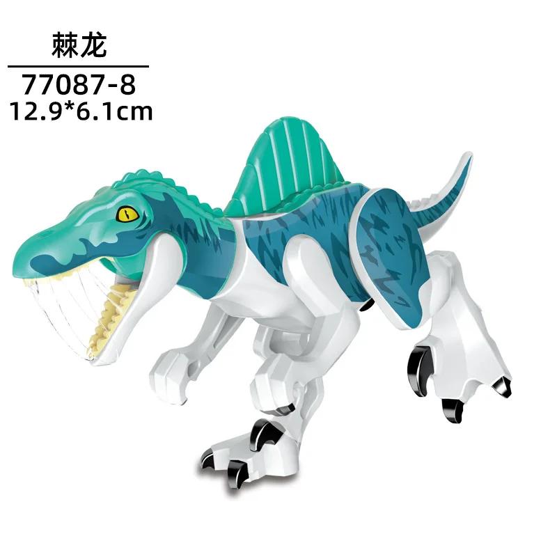 Dinosaur Jurassic World Tyrannosaurus Rex Velociraptor Tyrannosaurus Building Blocks Animal Toys Building Blocks Children's Gift