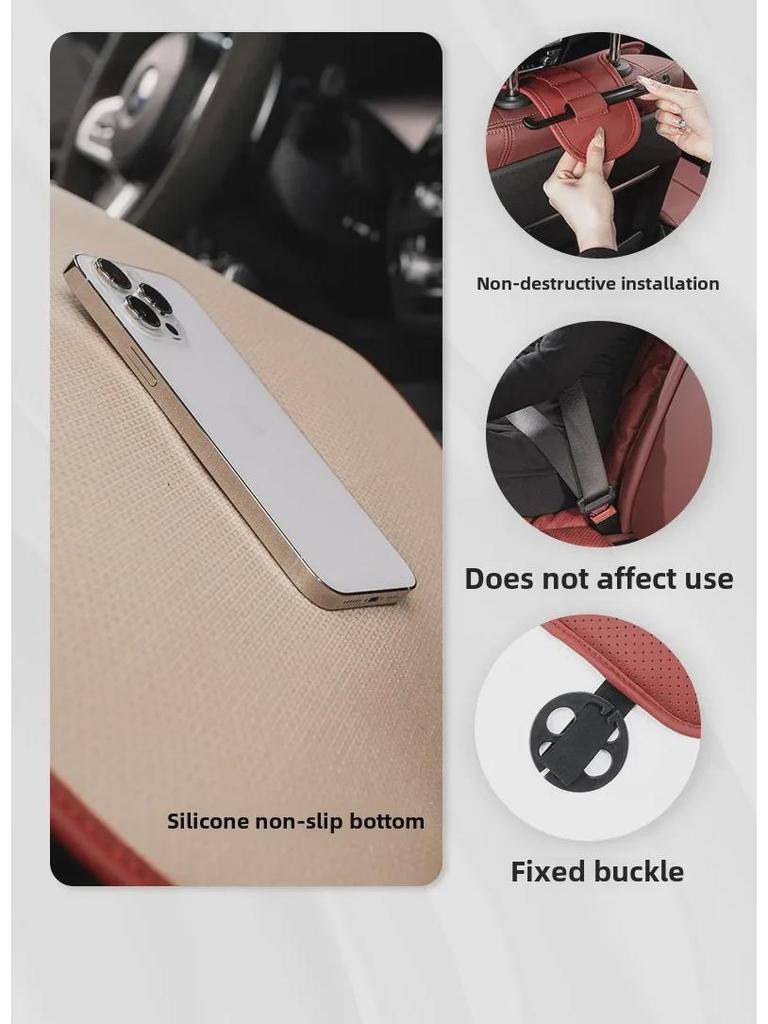Universal Ventilated Nappa Leather Car Seat Cushions - Four Seasons, Breathable, High-Grade, Perforated Design for All Models.