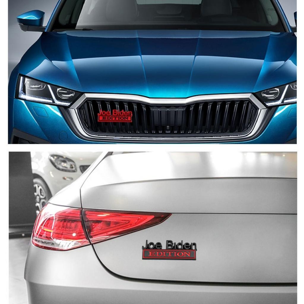 1Pc 3D Metal Joe Biden Edition Logo Car Front Grille Badge Side Fender Rear Trunk Emblem Sticker Decal