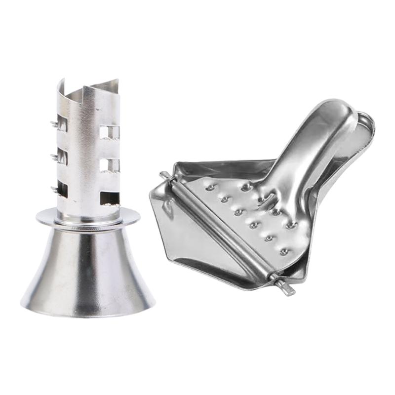 Steel Handheld Lemon Squeezer Manual Rotating Hand Press Juicer Tool Corrosions Resistant Kitchen Gadget Easy to Clean