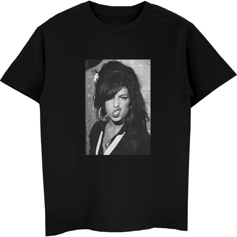 2025 Amy Winehouse legardry t-shirt stampata t-shirt a maniche corte t-shirt da donna Top hip hop