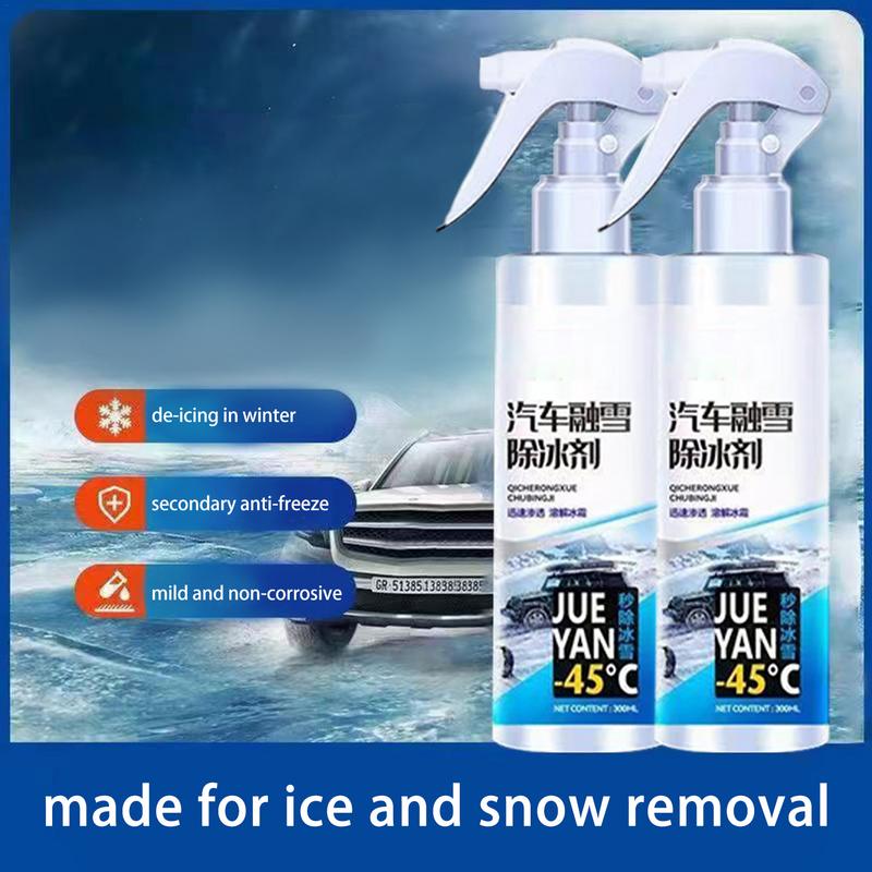 Car Deicer Spray Automotive Glass Car Ice Melt Spray 260ml Ice Removal Spray Windshield Defroster Car Windshield Glass Anti Ice