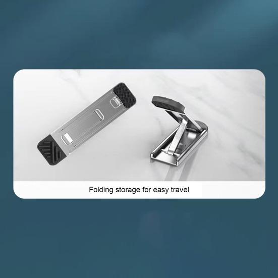 2Pcs Adjustable Laptop Stability Foldable Design Stand High Desk Ergonomic Aluminum Foldable Portable