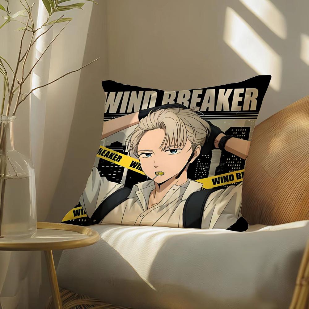Comic Book Fan W-Wind Breaker Cool Pillow Case Pattern Printed Pillowcase For Living Room Sofa Cushion Cover & Bedroom Decor
