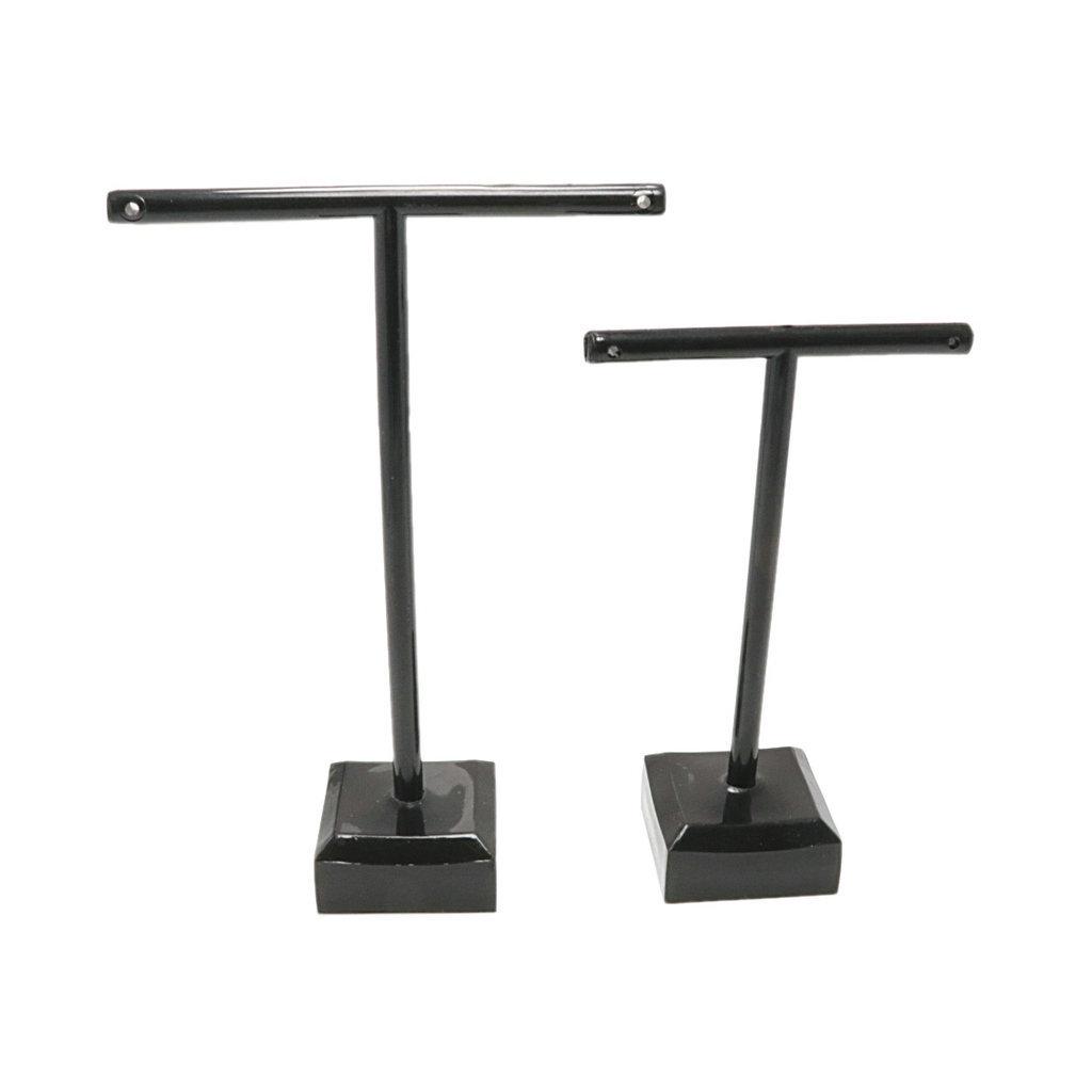 T-Shaped Acrylic Earring Display Stand Set for Studs & Pendants