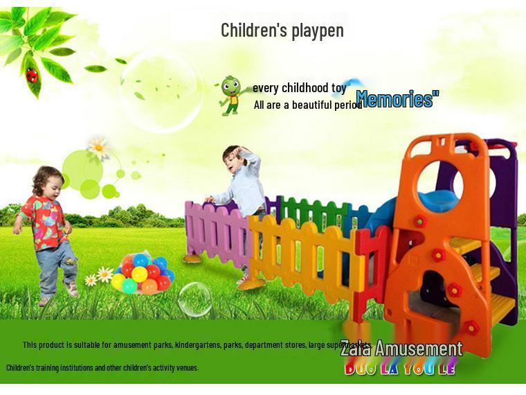 Children's Safety Play Fence - Plastic Railing for Kindergarten or Play Area