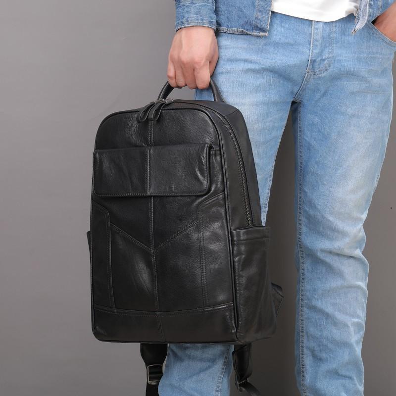 Real Cowhide Men s Bag Large Capacity Backpack Top Layer Multifunctional Trendy Leather