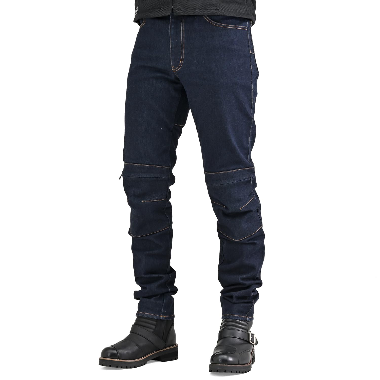 

Мотоциклетные тонкие защитные брюки Daytona, уровень CE, устойчивые к истиранию и разрыву, 16 унций, прямого кроя, среднего размера 37011, весна, лето, осень, (Колени)