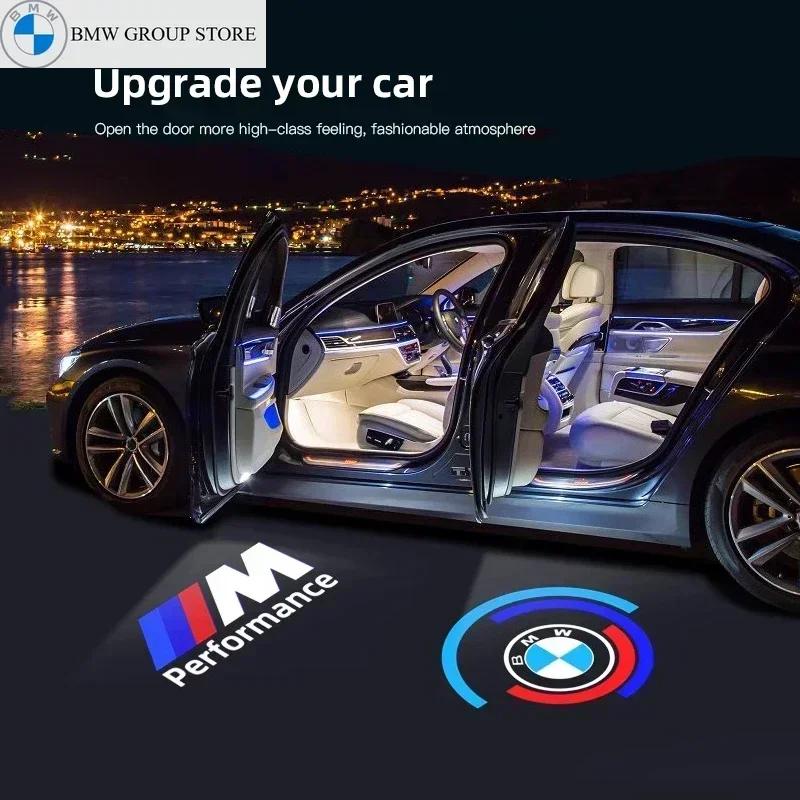 BMW GROUP 2/4Pcs Car LED HD Welcome Door Lights For BMW 1 Series F40 / 3 Series G20 G21 / 8 Series G29 Z4 /  M4 M G02 M8 X7 G07