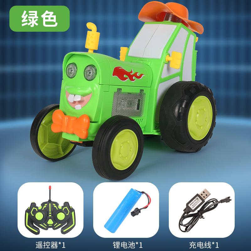 New Unique Dance Stunts Train Remote Control Car Lighting Music Swinging Flipping Charging Children'S Toy Car  Swinging Stunt