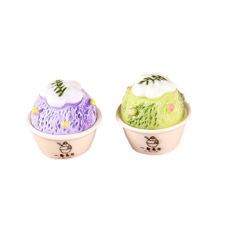 6Pcs Cute Dollhouse Miniature Kitchen Food Toy Jam Ice Cream Cone Model Home Decor Kids Pretend Play Toys
