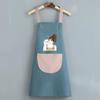 1pc Adorable PVC Apron, Durable Kitchen Wear with Pocket for Cooking Tools, Ideal for Restaurants and Food Trucks, Cute Apron