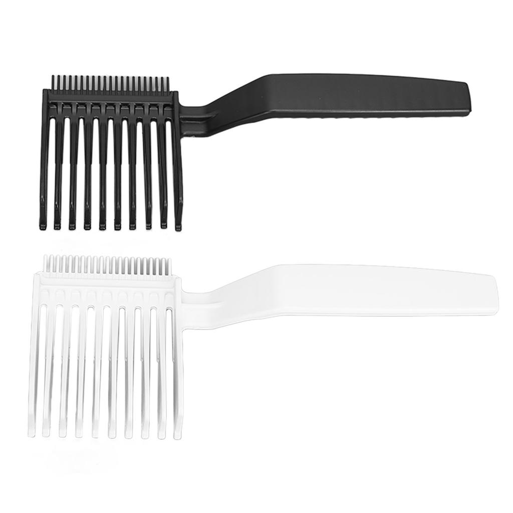 2 Stück Professioneller Haarschneidekamm Abgerundete Zähne Friseur Fade Kämme für Friseursalon