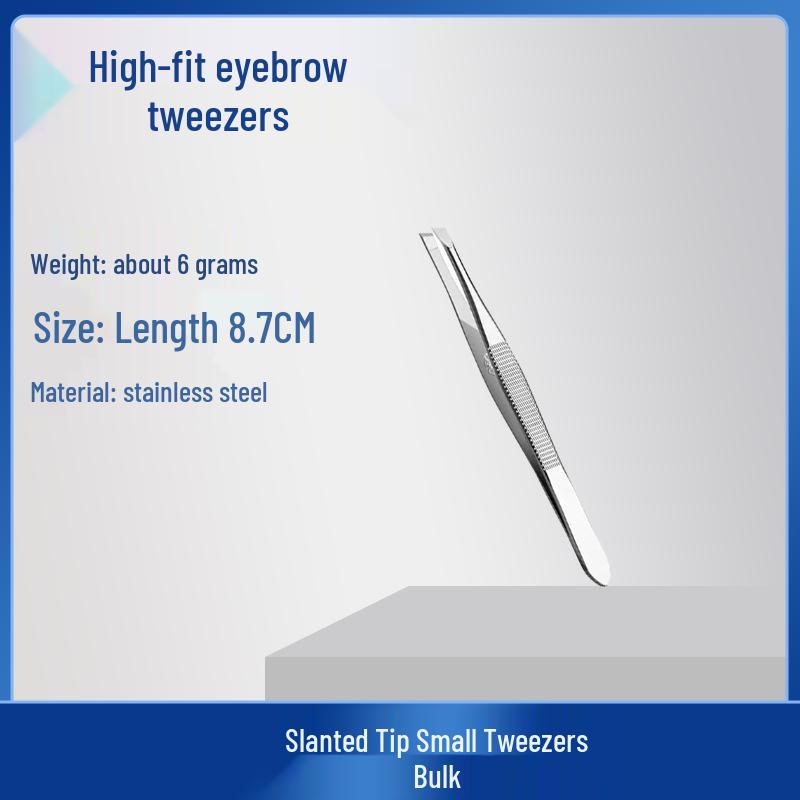 

High-Quality Stainless Steel Black Eyebrow Tweezers Set for Multi-Purpose Hair Removal and Shaping