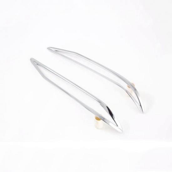 Chrome 2PCS Rear Fog Lamp Light Frame Cover Trim For Hyundai Elantra 2021 2022