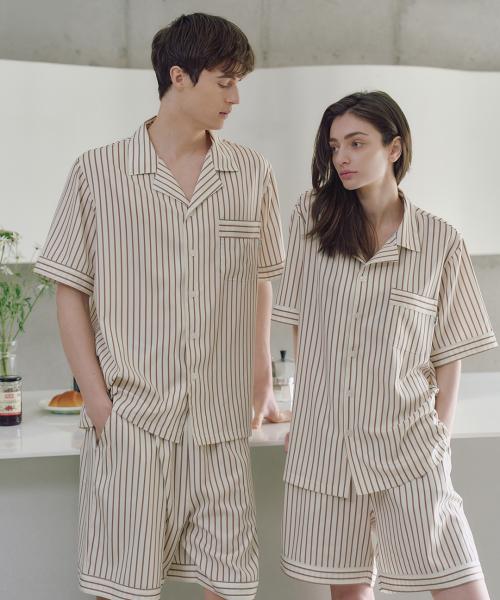 [CEID] [2PACK] (Unisex) Classic Augustine Short Sleeve Pajama Set-up [Shipped from Korea] 100% Authentic