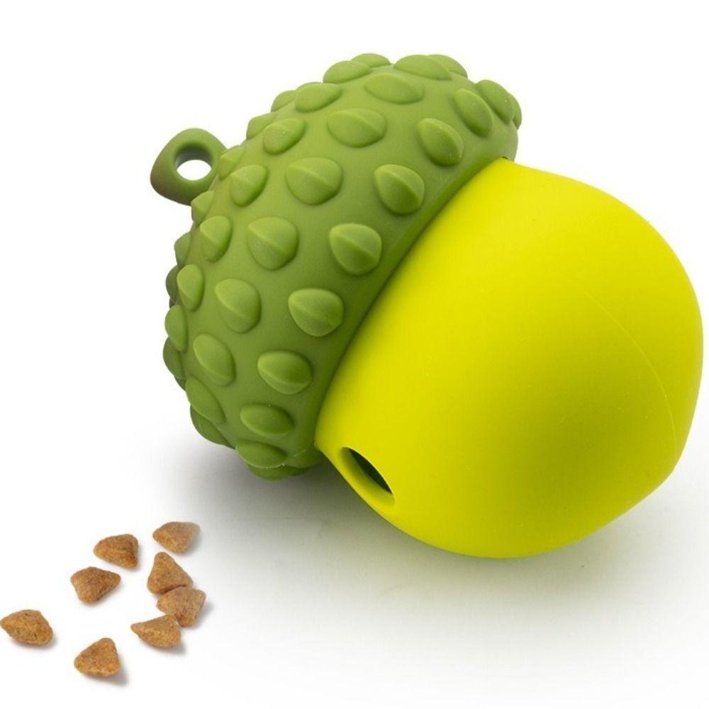 Durable Dog Toys Chew Balls Silicone Puppy Teething Toys Treat Dispensing Ball  for Small Dogs