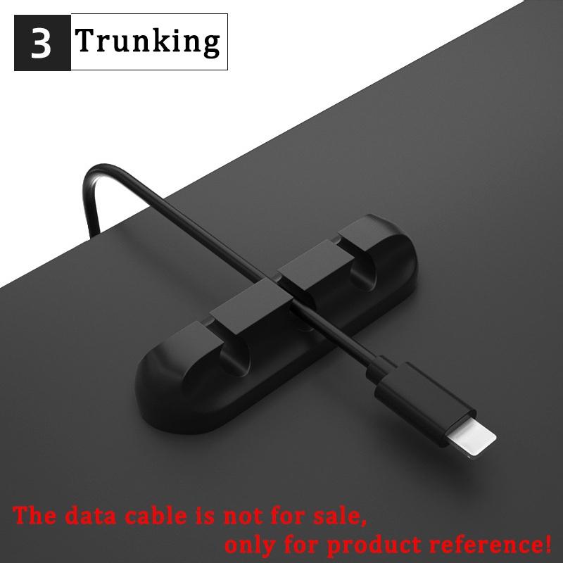 Feel Free To Stick Multi-function Desktop Cable Organizer USB Fixed Cable Storage Hub Cable Tie Card Slot Clip Buckle Network Cable Finishing Artifact