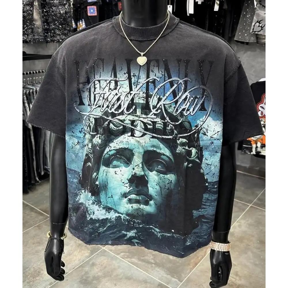 Daily Comfortable Cartoon Pattern Round Neck T-shirts Harajuku White Casual Korean Fresh 2026 Popular New Short-Sleeves