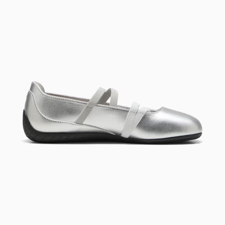 401581-01 Puma Speedcat Ballet Suede Puma Silver Puma White (Women's)
