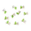 10pcs Pearl Bell Orchids Pendant Stereoscopic Leaf Flower Charm for DIY Necklace Bracelet Earrings Jewelry Accessories