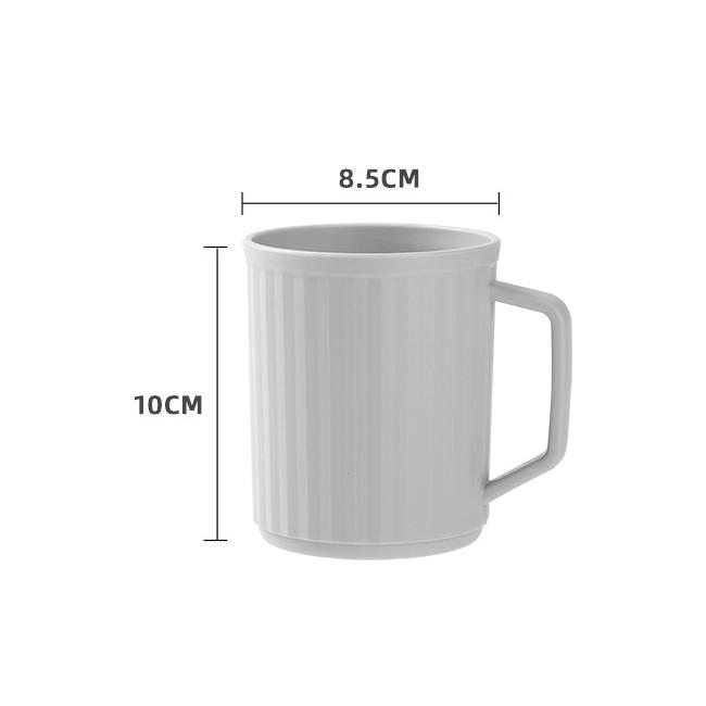 

Высокий вид стакана для полоскания рта для чистки зубов дома и в ванной комнате, стакан для зубной щетки для двоих, большая емкость, утолщенный стакан для промывания с ручкой