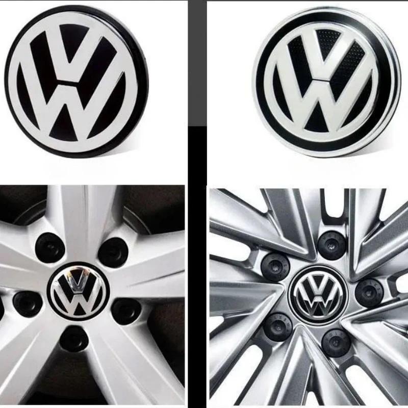 2026 Hot For VOLKSWAGEN VW 4pcs 55-56mm For VW Golf Passat Jetta Beetle CC Bora Polo Touareg Tiguan Wheel Center Cap Rim Caps Ca