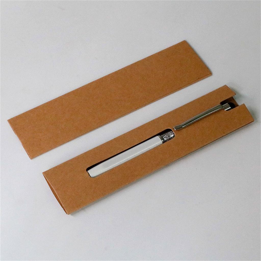 Cowhide Paper Pen Holder Cardboard Pen Box Pen Pencil Packaging Gift Boxes Sustainable and Stylish