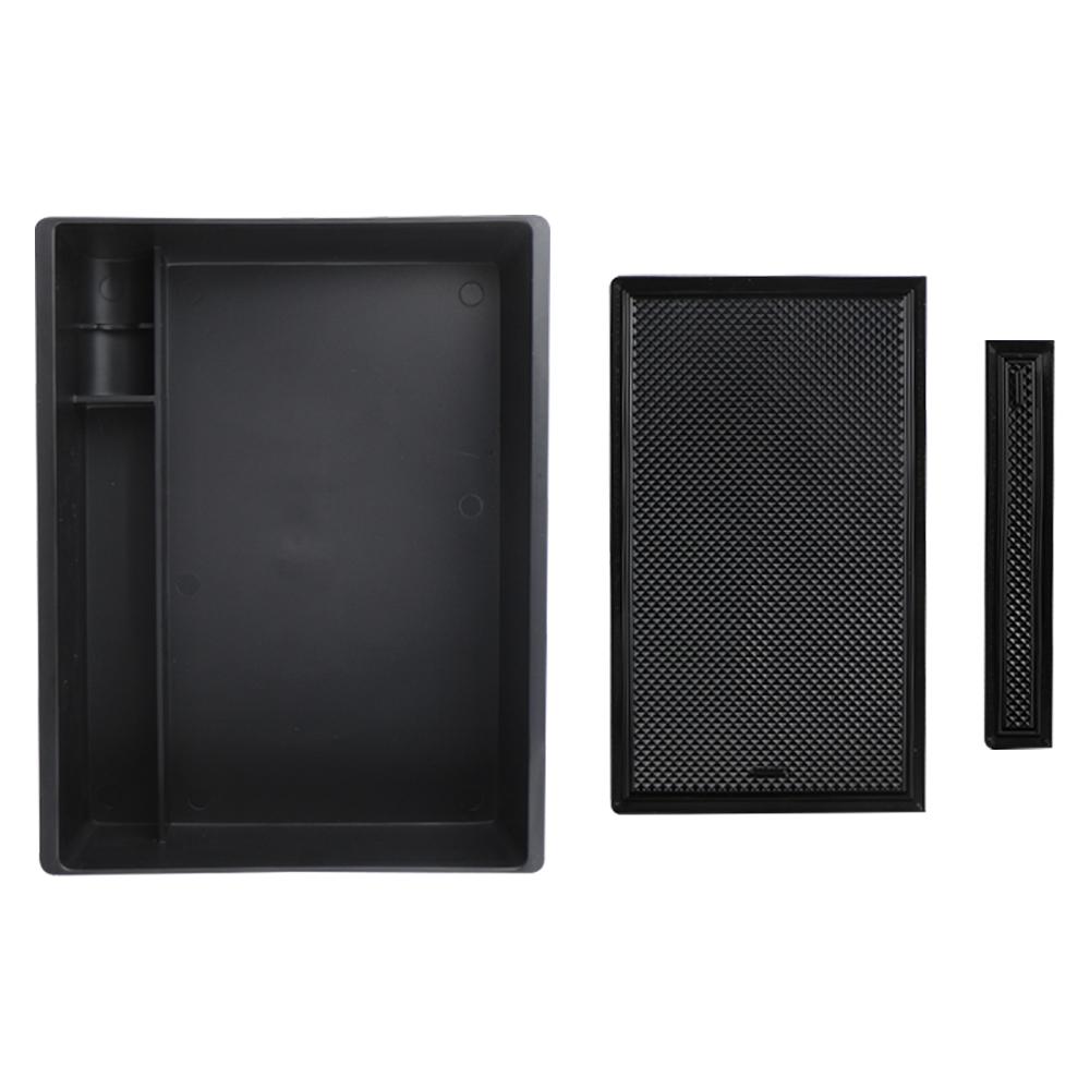 For Isuzu D-Max DMAX 2025 MUX Car Center Console Organizer Tray Interior Armrest Insert Secondary Storage Box Black