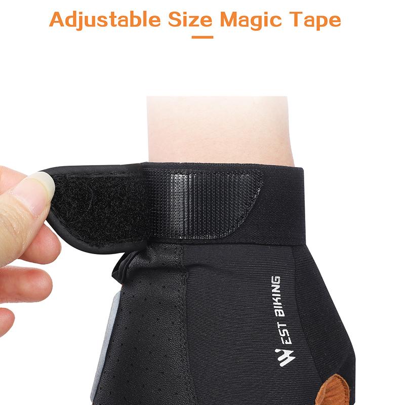WEST BIKING Cycling Gloves Breathable Full Finger Mitts MTB Bicycle Sports Gloves Men Women Spring Autumn Gym Motorcycle Gloves