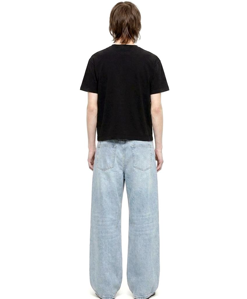 REBRENNER Dtf Carat Cool Cotton Crop Short Sleeve T-Shirt Black