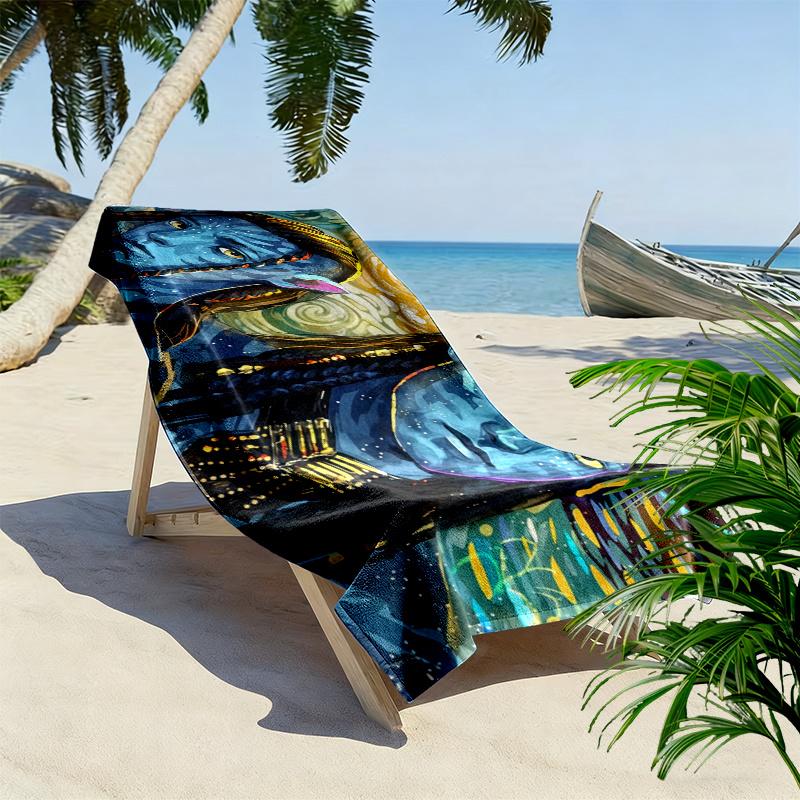 Avatar Print Beach Towel, Large Soft Quick Dry Towel for Beach Camping Swimming