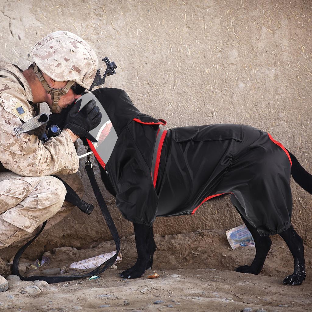 Pet Reflective Raincoat Dog Waterproof Coats Polyester Puppy Fleece Jacket Costume Comfortable Lightweight Outdoor