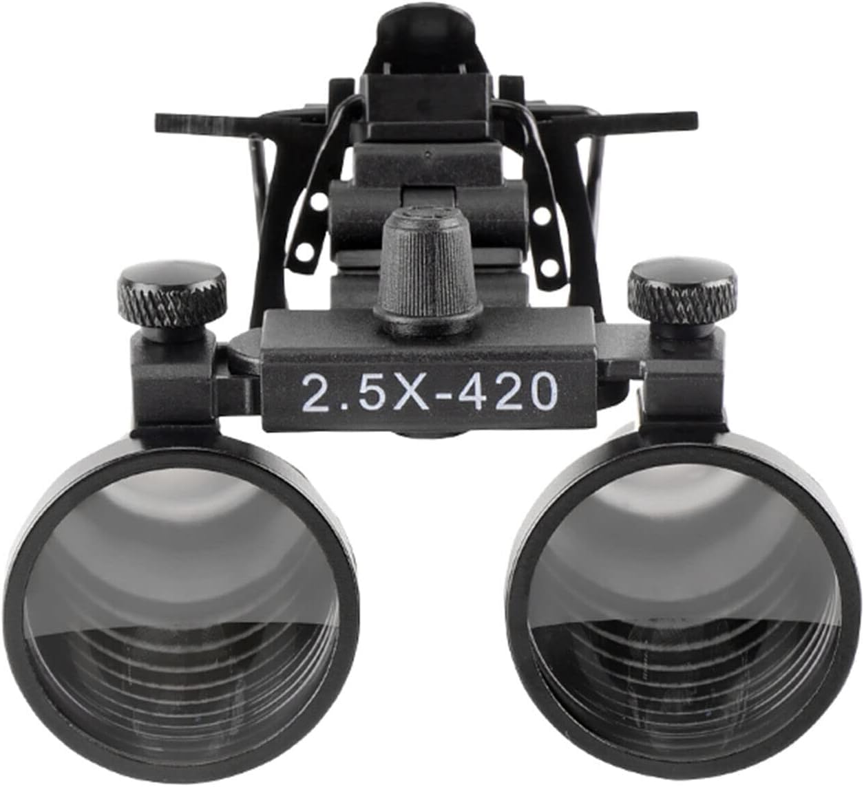 

EUSTOMA Magnifier Mini Binocular Magnifier Attachable to Lightweight Metal Clip Tighter Clip-on Glasses/Goggles 2.5x/3.5x DY-101/102 (2.5x)