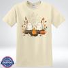 Cute Ghost Camping Marshmallow Pumpkin Fall Halloween T-Shirt