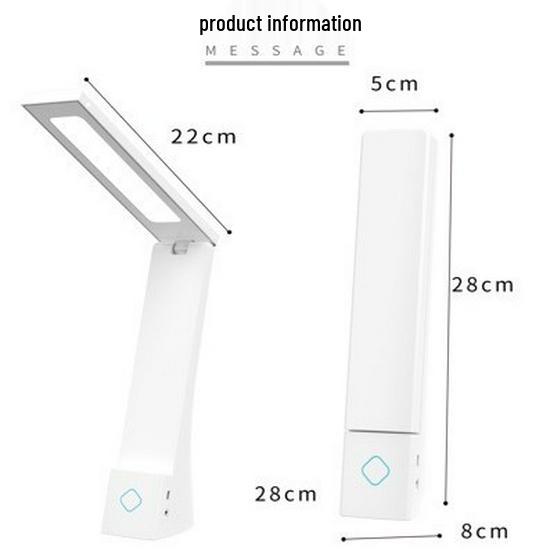 Foldable LED Desk Lamp, Plug-in & Rechargeable, Eye Protection for Kids' Reading & Writing