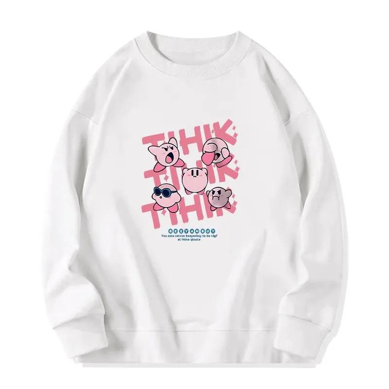 Women's Pure Cotton Hoodie - Thin Round Neck, Plus Velvet, Lazy Style, Loose Fit, Long Sleeve, Trendy for Spring, Autumn, Winter 2025 Collection