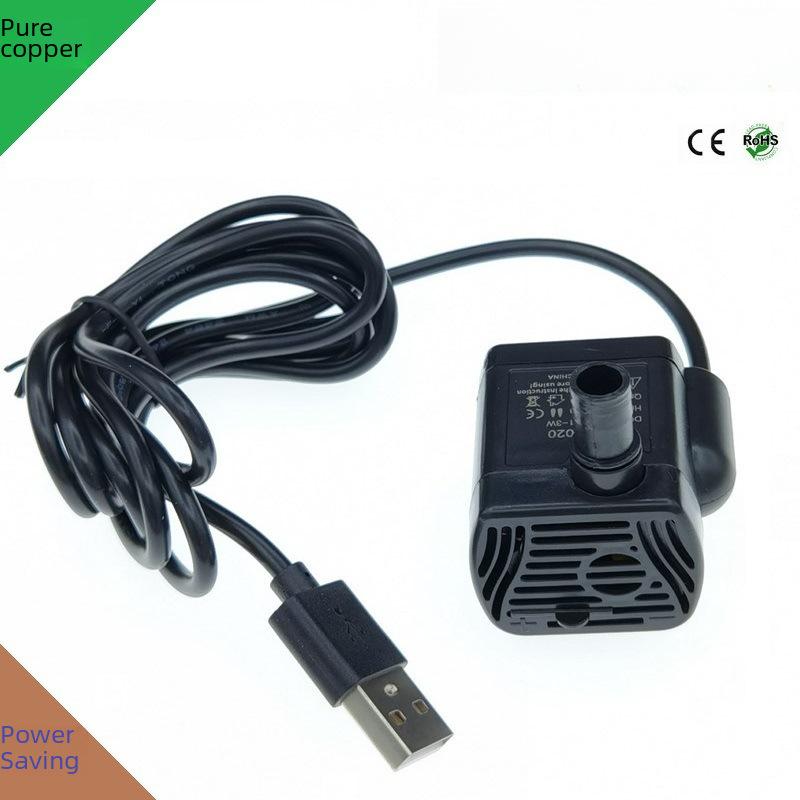Ante Electric USB-1020 Small Water Pump 5V Mini Fish Pump Craft Plant Planting DC Mini Water Pump(USB-1020 black)