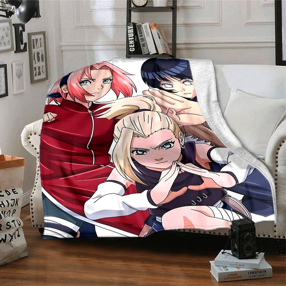 1pc NARUTO (4) Blanket, Gift, for Men and Women, Soft Blanket, Good for Sofa Bed Couch Travel, Lightweight Flannel Blanket